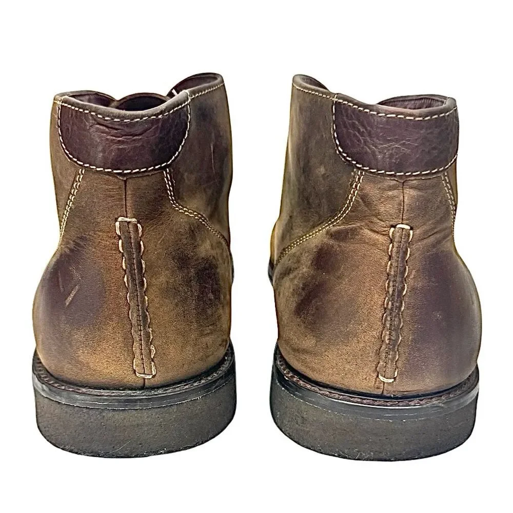 Johnston & Murphy Copeland Chukka Boots Sz 13 Brown Leather Sheepskin Men’s